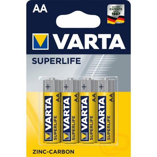 Cinko-anglies baterijos Varta Superlife AAA 4 vnt.